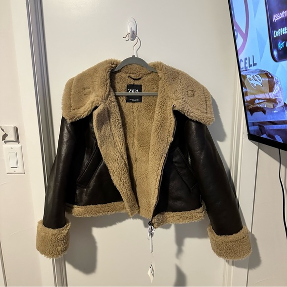 Zara Jackets & Blazers - Zara Leather Jacket